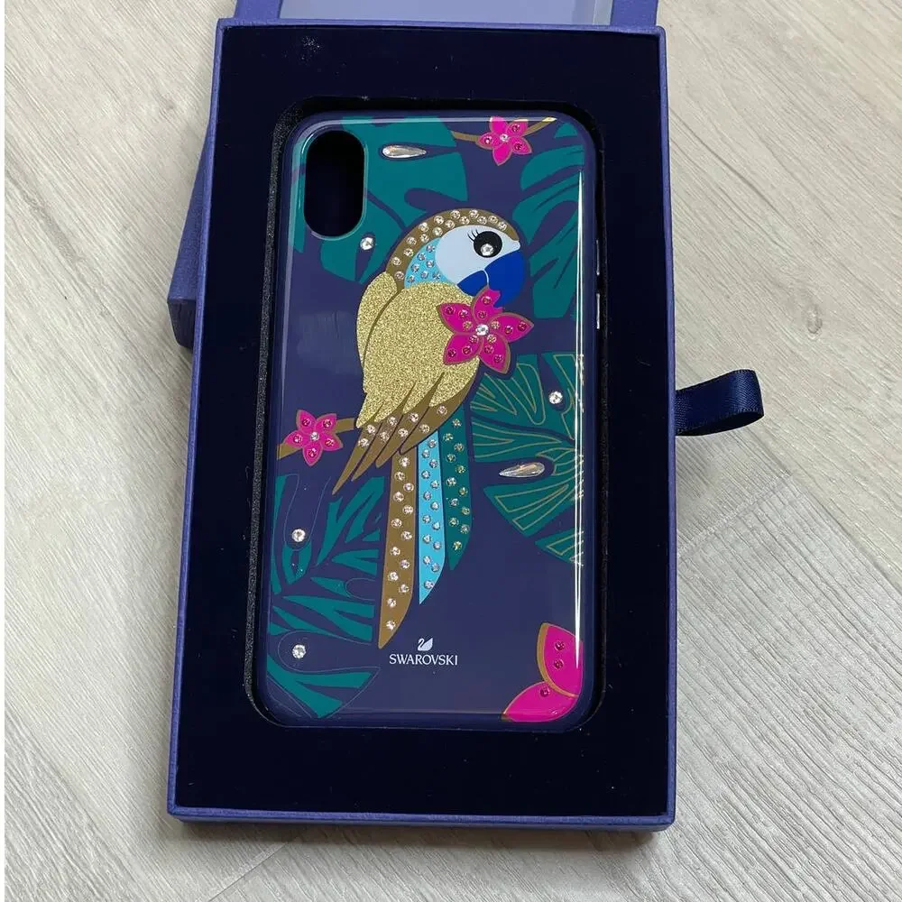 Swarovski Parrot iPhone XS / X  Case Multicolored